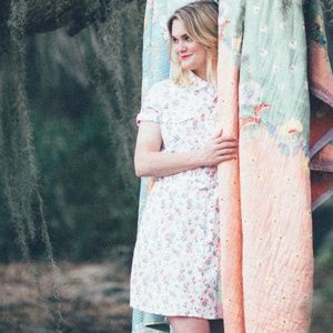 Levis Floral Print Western Button Dress